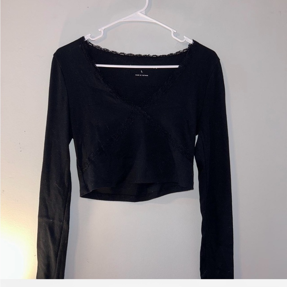 Aeropostale Long Sleeve Crop Top